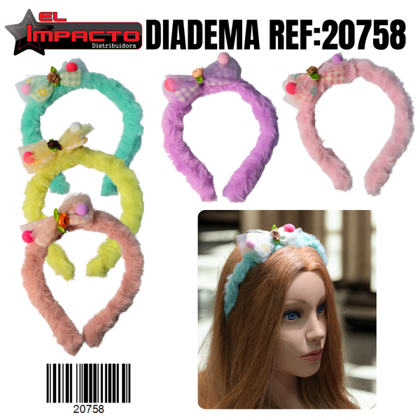 DIADEMA PELUCHE 20758