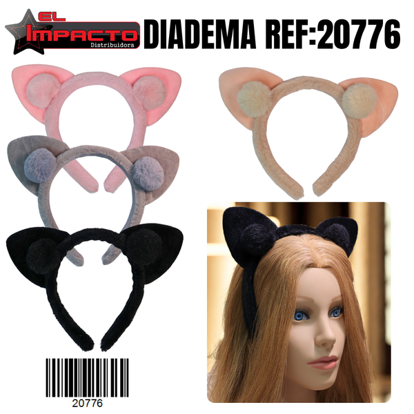 DIADEMA PELUCHE 20776