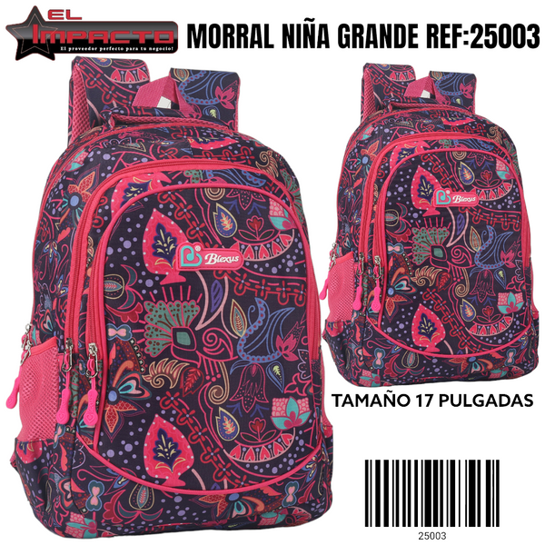 MORRAL ESCOLAR NIÑA GRANDE 25003