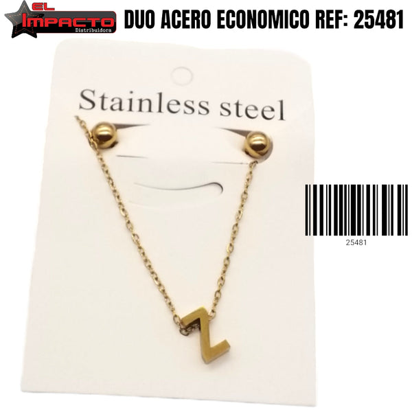 DUO ACERO ECONOMICO LETRA Z 25481