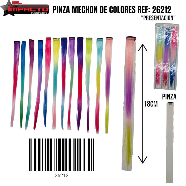 PINZA MECHON DE COLORES 26212