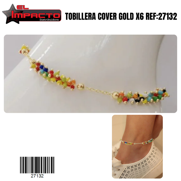 TOBILLERA COVER GOLD x6 27132