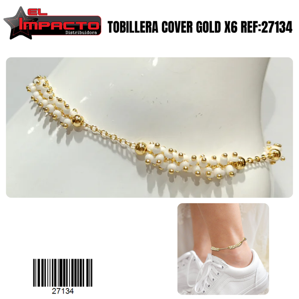 TOBILLERA COVER GOLD x6 27134