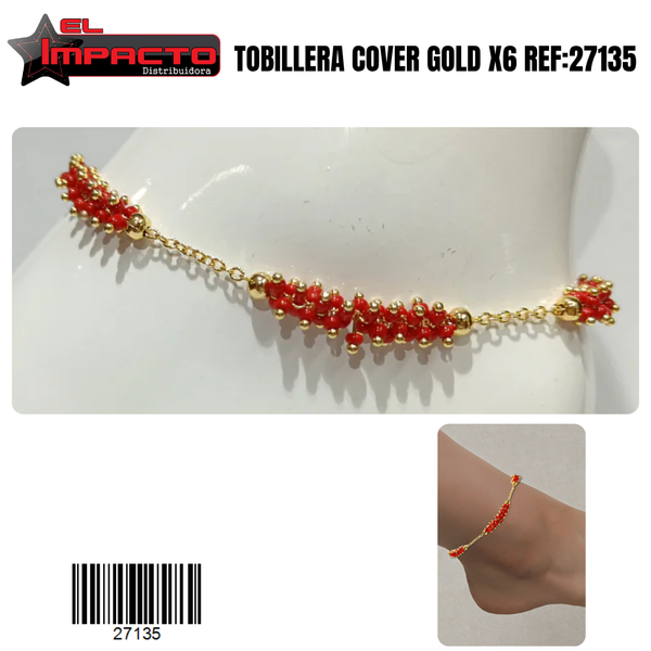 TOBILLERA COVER GOLD x6 27135