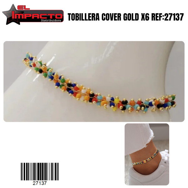 TOBILLERA COVER GOLD x6 27137