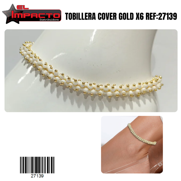 TOBILLERA COVER GOLD x6 27139