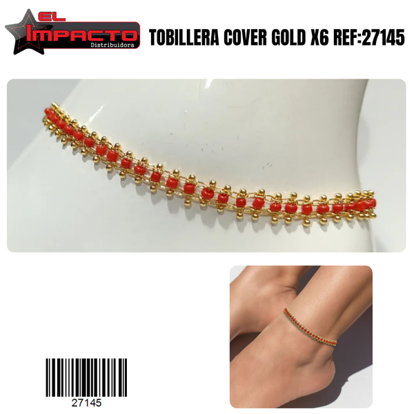 TOBILLERA COVER GOLD x6 27145