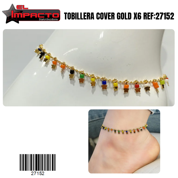 TOBILLERA COVER GOLD x6 27152