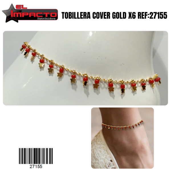 TOBILLERA COVER GOLD x6 27155