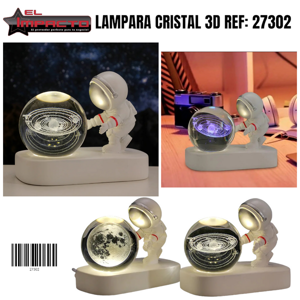 LAMPARA CRISTAL 3D 27302