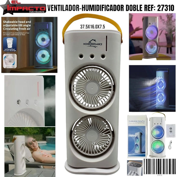 VENTILADOR-HUMIDIFICADOR DOBLE 27310