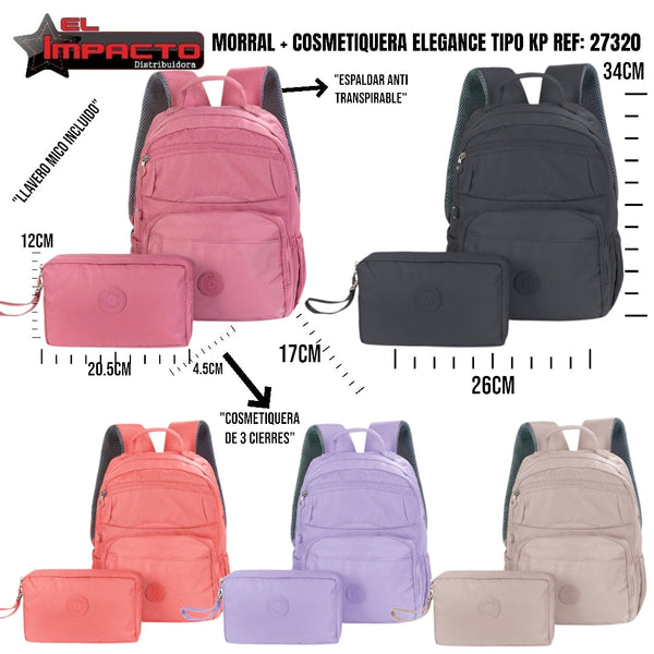 MORRAL + COSMETIQUERA ELEGANCE TIPO KP 27320