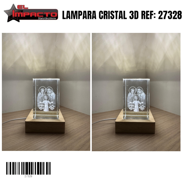 LAMPARA CUBO 3D SAGRADO FAMILIA 27328