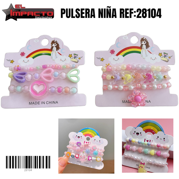 SET PULSERAS NIÑA 28104