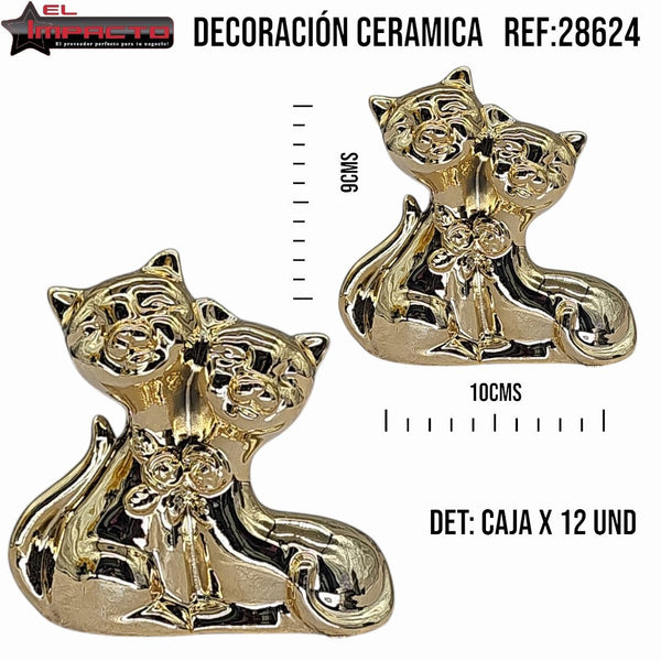 DECORACIÓN GATO x12 28624