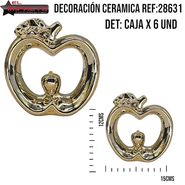 DECORACIÓN MANZANA x6 28631