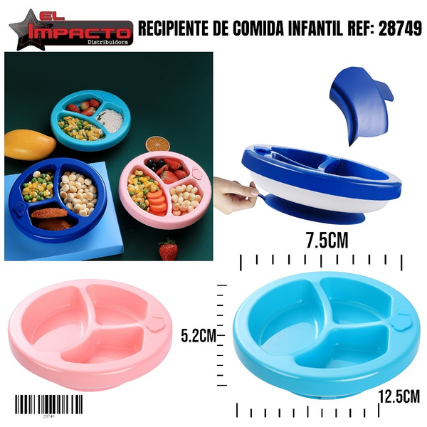 RECIPIENTE DE COMIDA INFANTIL 28749