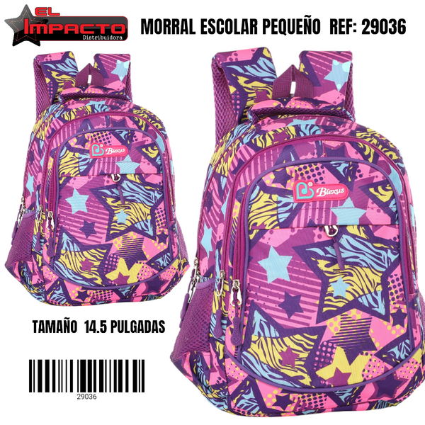 MORRAL ESCOLAR NIÑA PEQUEÑO 29036