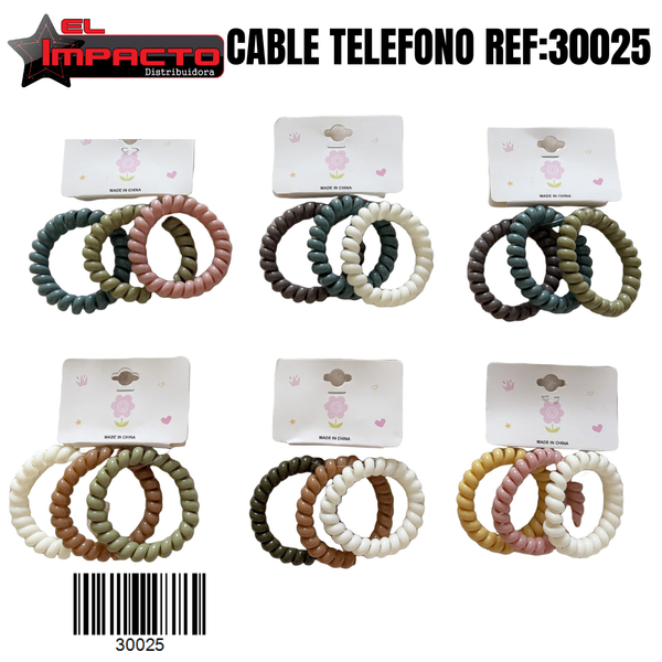 CABLE TELEFONO x3 30025