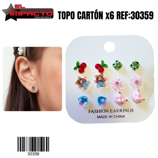 TOPO CARTÓN x6 NIÑA 30359