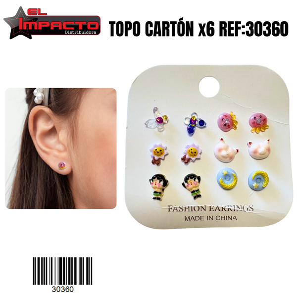 TOPO CARTÓN x6 NIÑA 30360