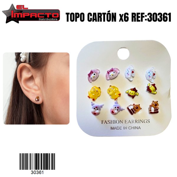 TOPO CARTÓN x6 NIÑA 30361