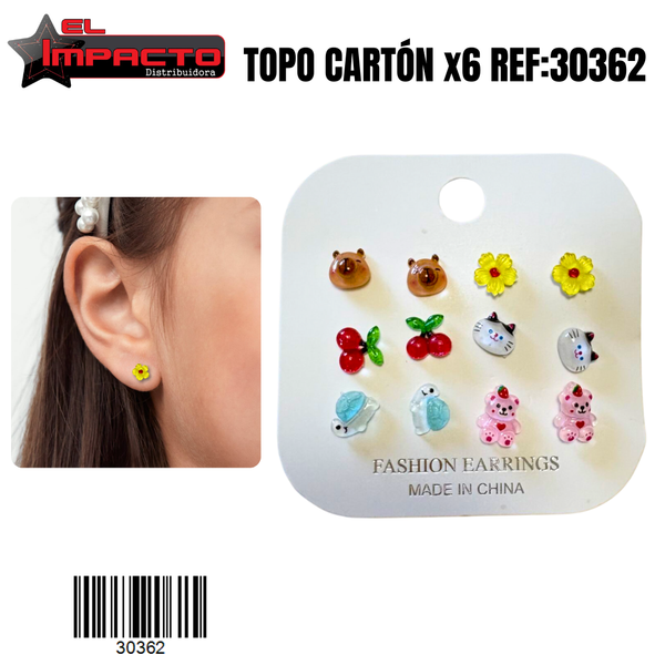 TOPO CARTÓN x6 NIÑA 30362