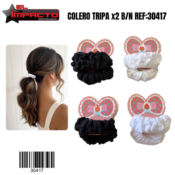 COLERO TRIPA x2 B/N 30417