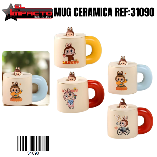 MUG CON TAPA 31090