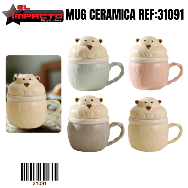 MUG CON TAPA 31091