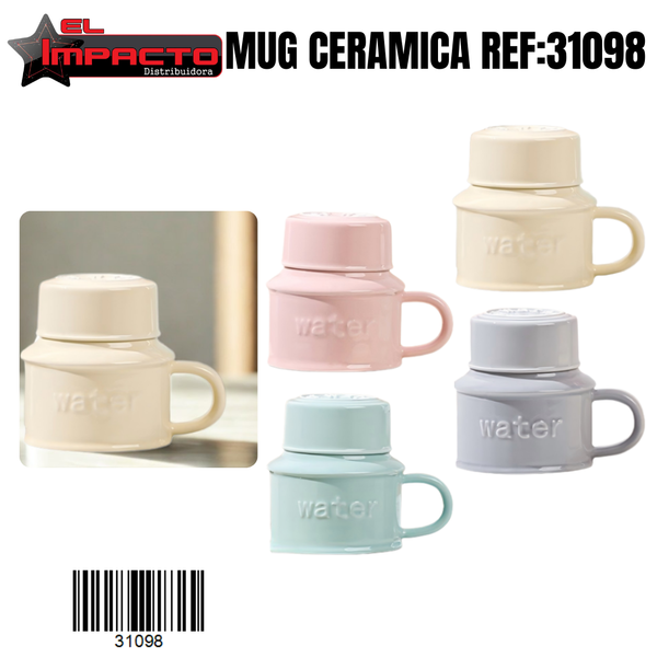 MUG CON TAPA 31098