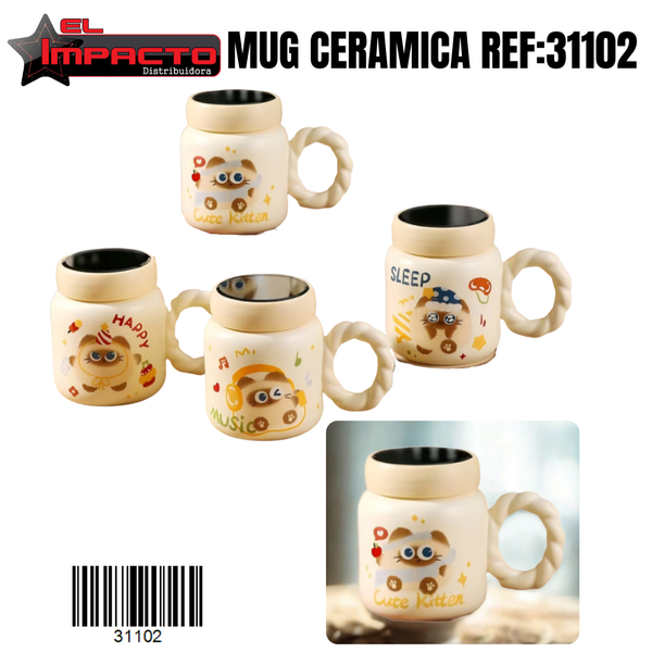 MUG CON TAPA 31102