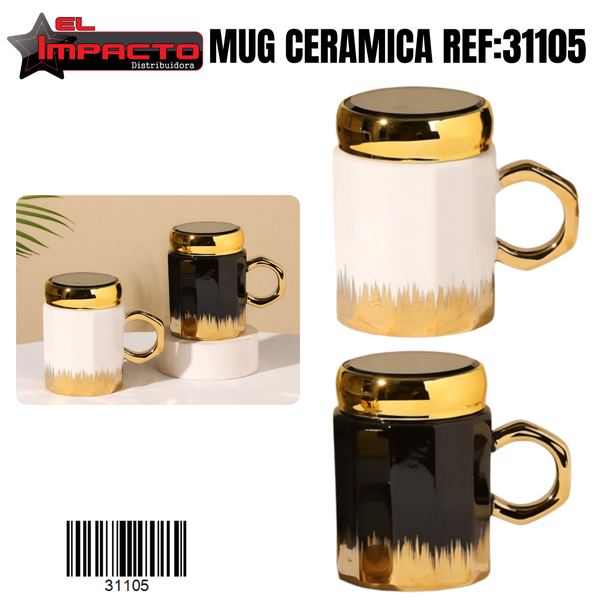 MUG CON TAPA 31105
