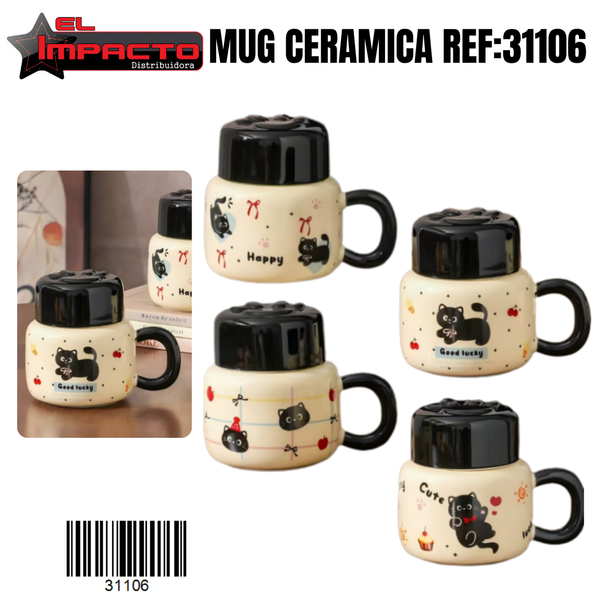 MUG CON TAPA 31106