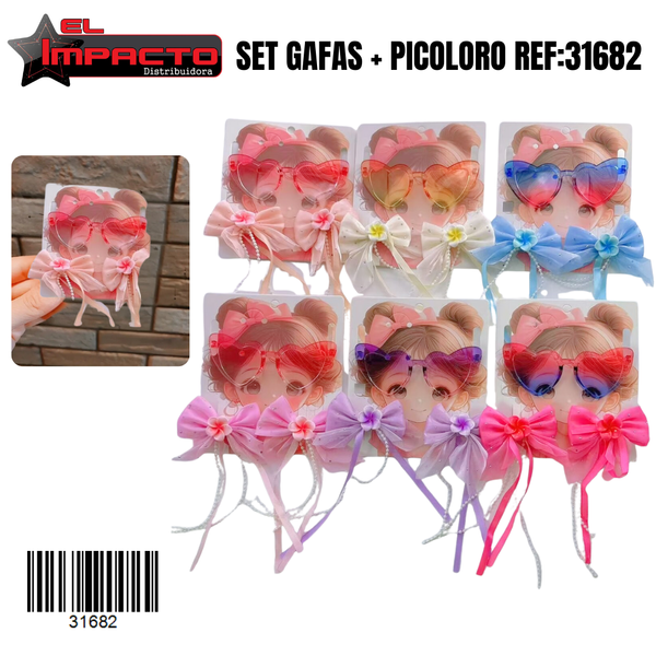 SET GAFAS + PICOLORO NIÑA 31682