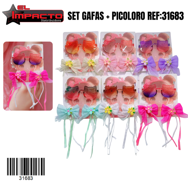 SET GAFAS + PICOLORO NIÑA 31683