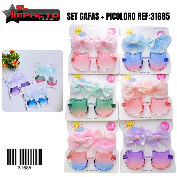 SET GAFAS + PICOLORO NIÑA 31685