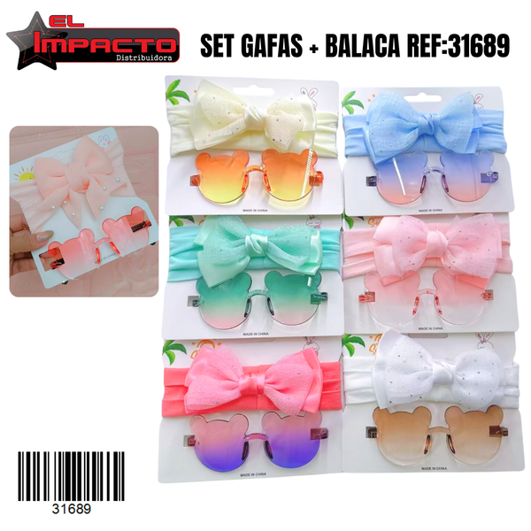 SET GAFAS + BALACA NIÑA 31689