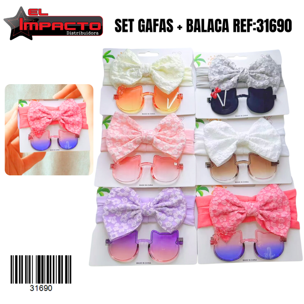 SET GAFAS + BALACA NIÑA 31690