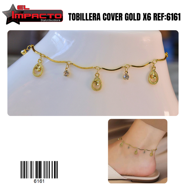 TOBILLERA COVER GOLD x6 6161