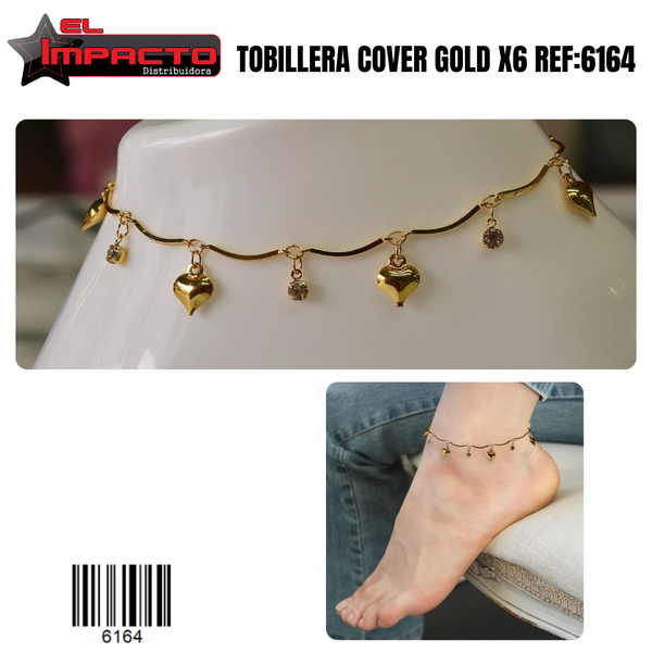 TOBILLERA COVER GOLD x6 6164