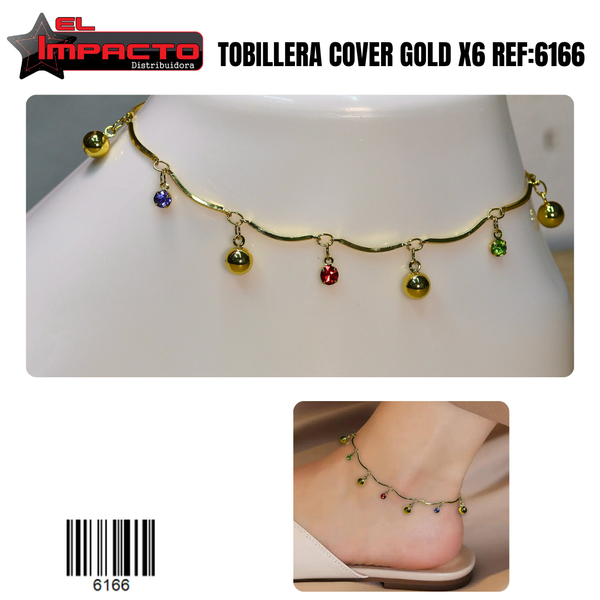 TOBILLERA COVER GOLD x6 6166
