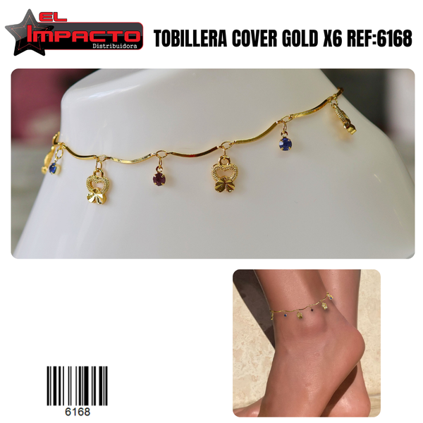 TOBILLERA COVER GOLD x6 6168