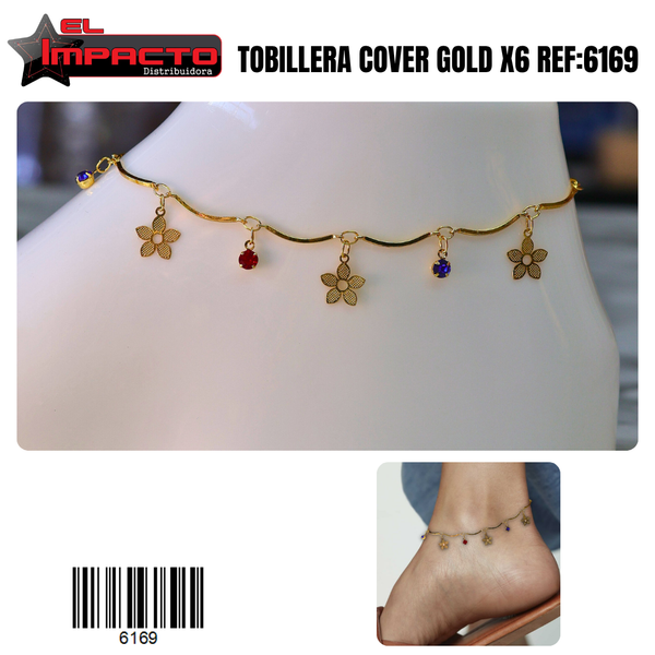 TOBILLERA COVER GOLD x6 6169