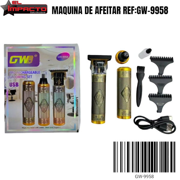 MAQUINA DE AFEITAR GW-9958