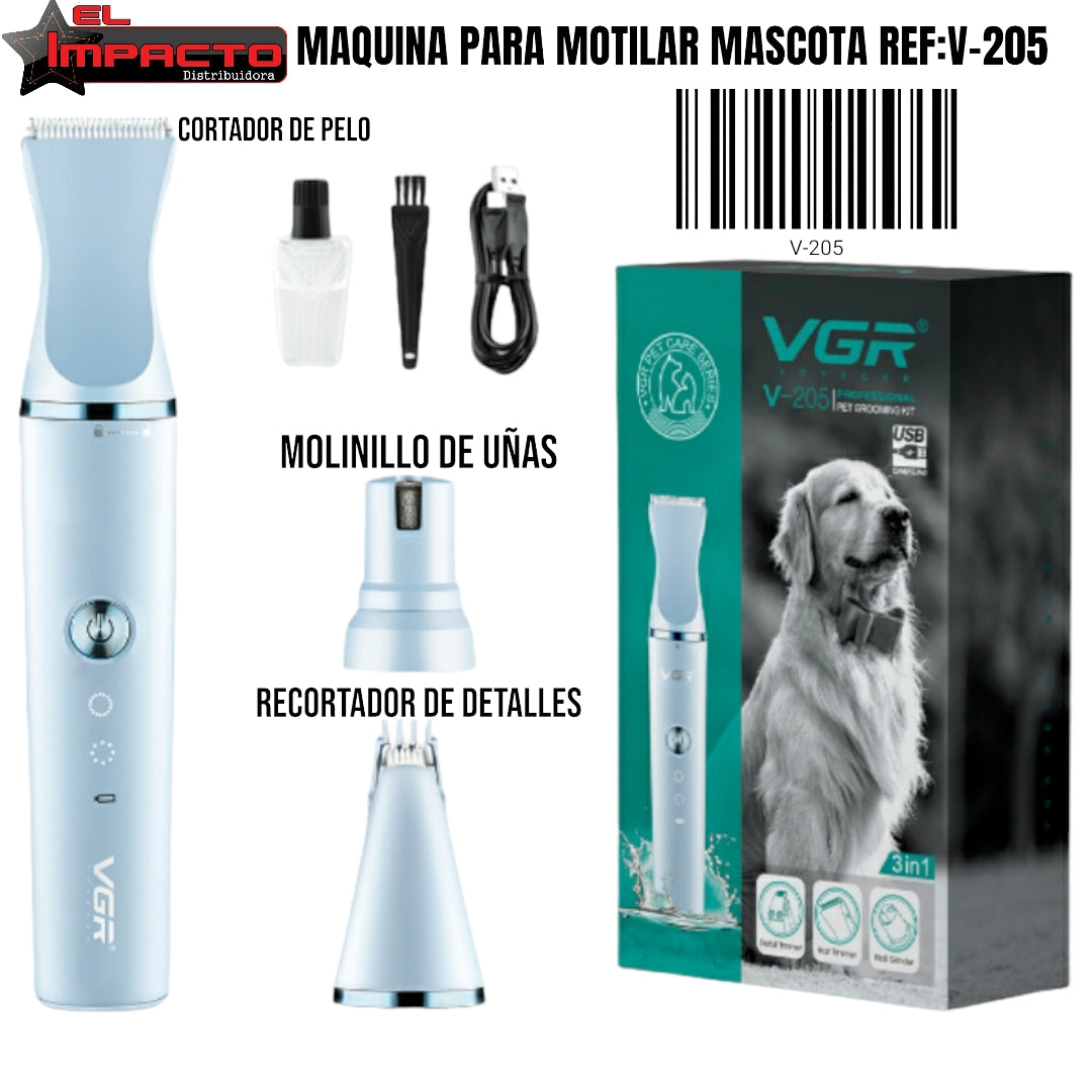 CORTADORA PELO MASCOTA V 205 Distribuidora el Impacto